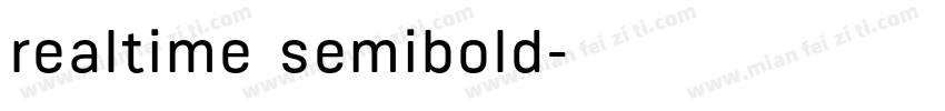 realtime semibold字体转换